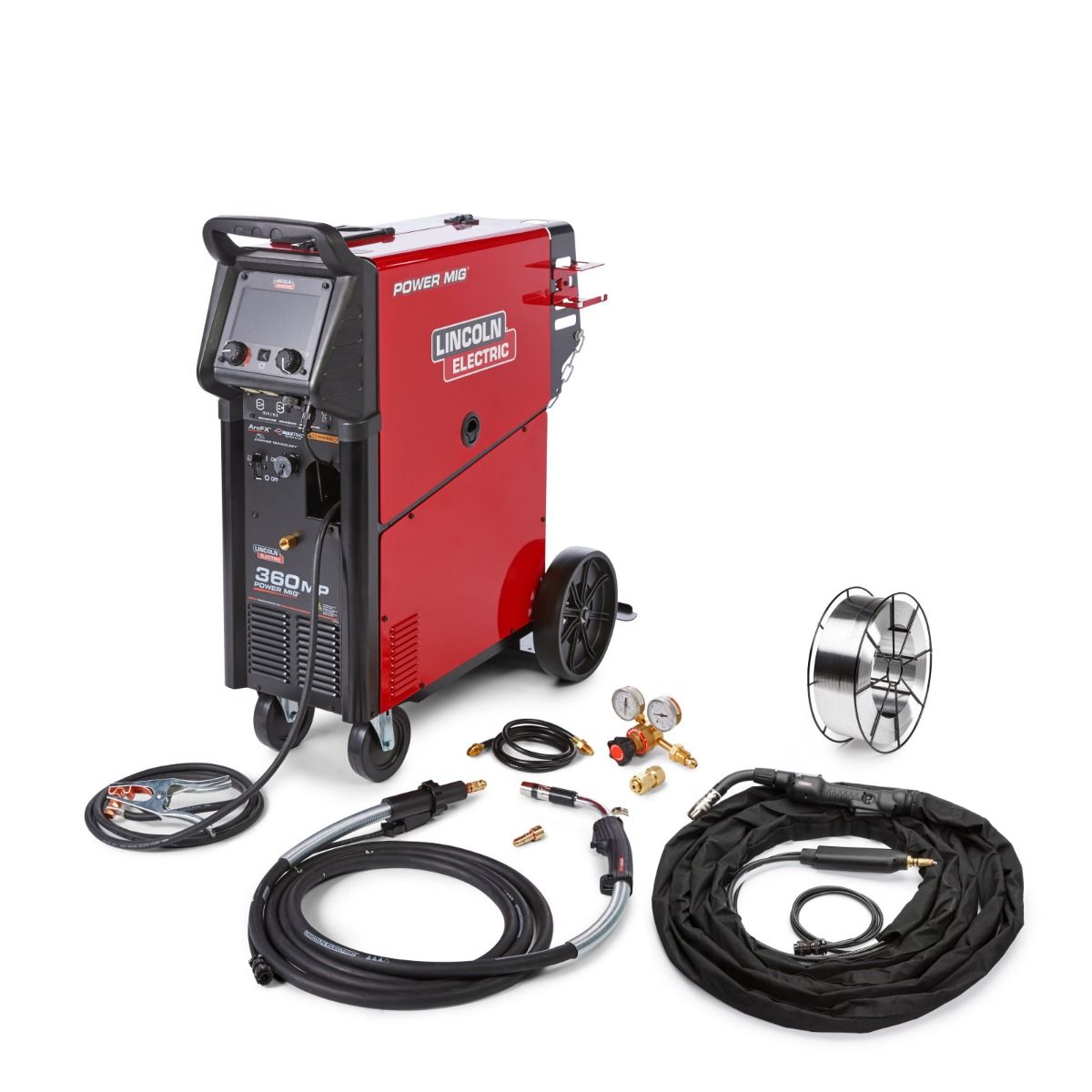 Lincoln Power MIG 360 Multiprocess Welder (Aluminum Auto Repair One-Pak) (K4663-1)