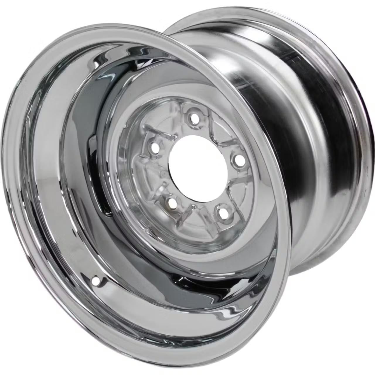Vintage 15×10 Steel Wheels, 5 on 5.5, 4.5 Inch BS