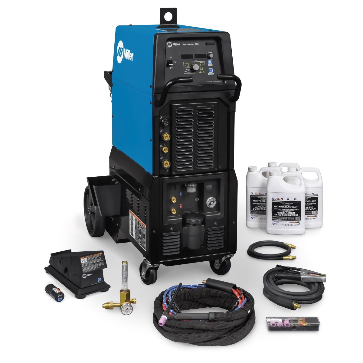 Miller Syncrowave 400 Ac/Dc TIG and Stick Welder Complete W/Wireless Foot Control (951873)