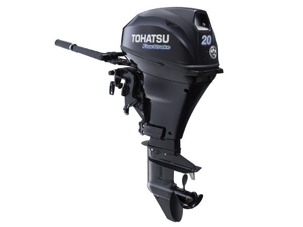 2017 Tohatsu 20 HP MFS20DEFTL Outboard Motor (Power Tilt)