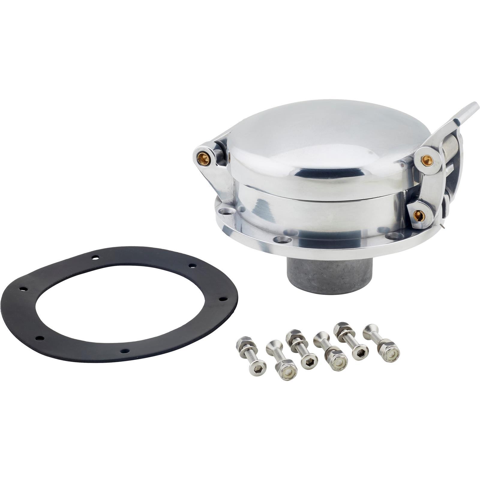 Large 4-5/8″ Polished Aluminum Shelby Cobra Style Gas Fuel Cap