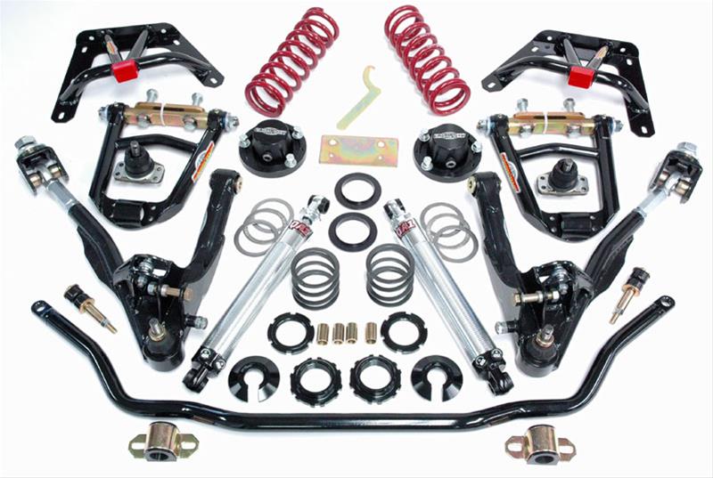 Global West COMNR-6265D QA1 Double-Adjustable Coilover Front End Kit, 1962-65 Falcon, Small Block
